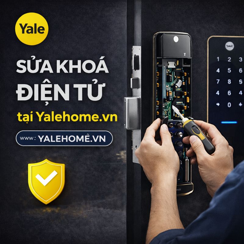 Sửa khoá điện tử tại Yalehome.vn