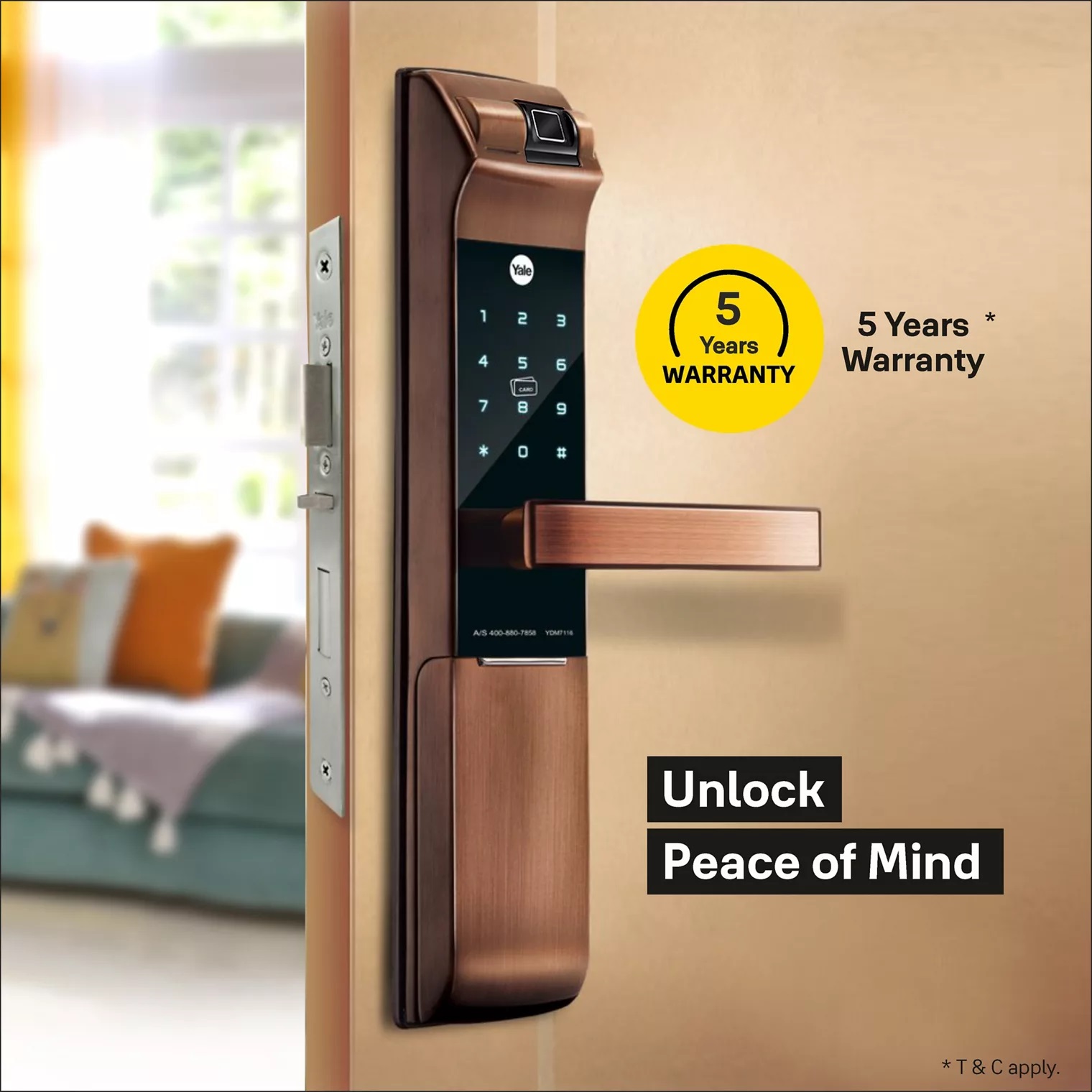 Yale YDM 4109A Black Yale YDM 7116A RB 1