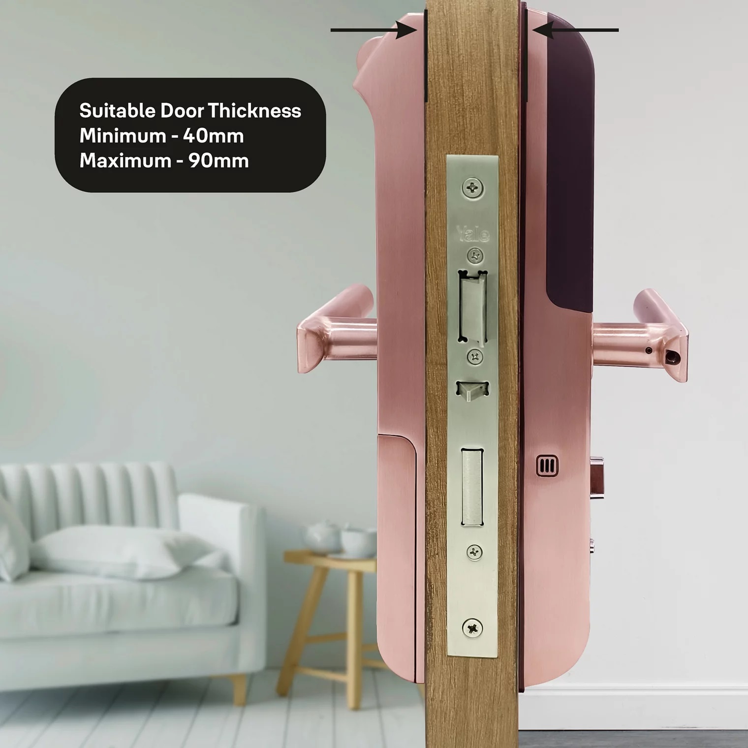 Yale YDM 4109A Black Yale YDM 7116A RB 8