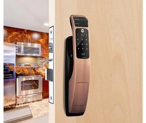 Khoá cửa Yale YMG-40 Red Bronze Khoa cua Yale YMG 40 Red Bronze 2