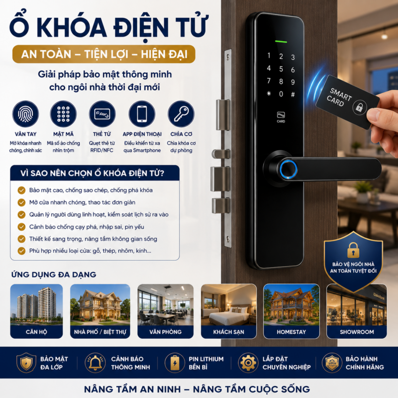Ổ Khóa Điện Tử O Khoa Dien Tu