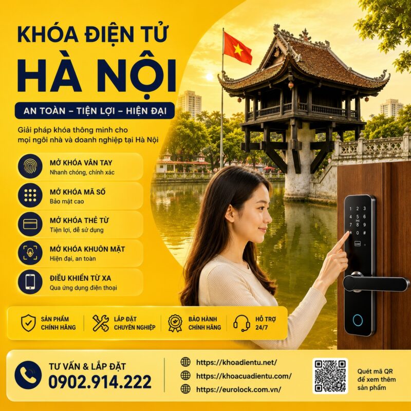 Khóa Điện Tử Hà Nội Chính Hãng | Tư Vấn Và Lắp Đặt Chuyên Nghiệp