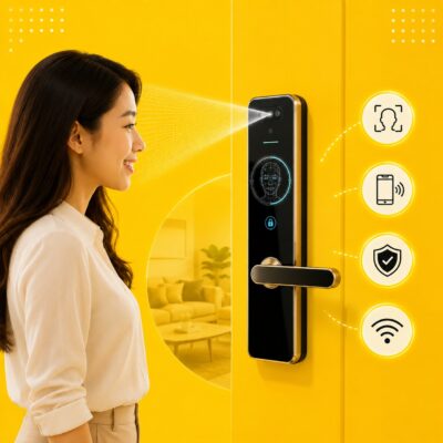 Khóa Cửa Khuôn Mặt Công Nghệ Bảo Mật AI Cao Cấp
