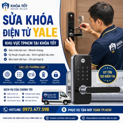 Sửa Khóa Điện Tử Yale Khu Vực TPHCM Tại KHÓA TỐT