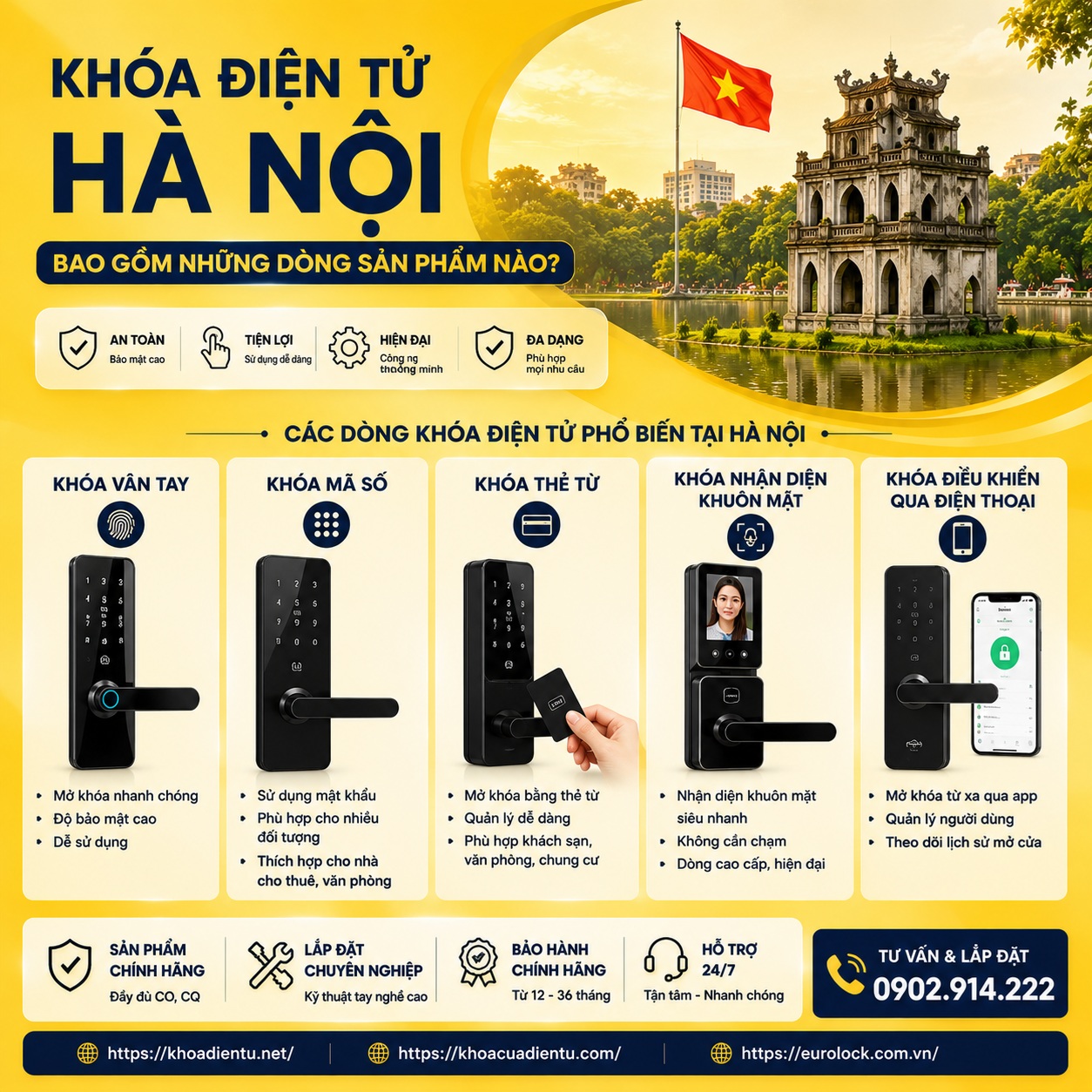 khoa dien tu ha noi bao gom nhung dong san pham nao