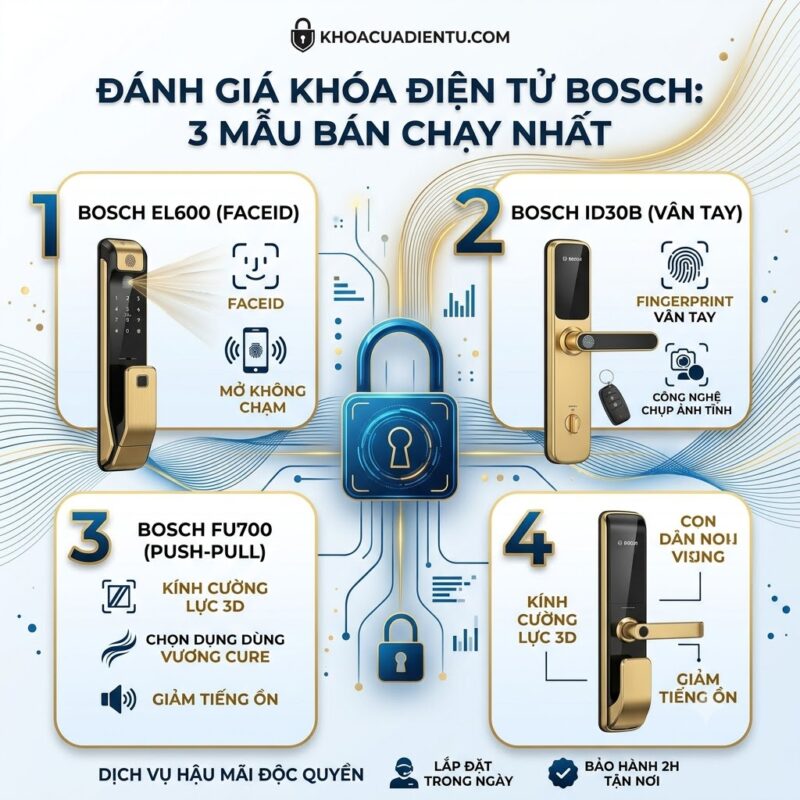 Đánh Giá Khóa Điện Tử Bosch Chính Hãng Công Nghệ Đức